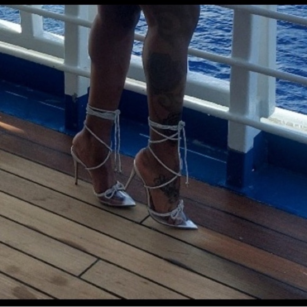 Aldo White High Heeled Sandals
